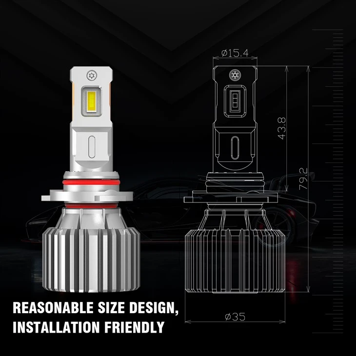 Wholesale Automotive Led Lighting F8 12v 80w Hb4 9006 Low Beam Led